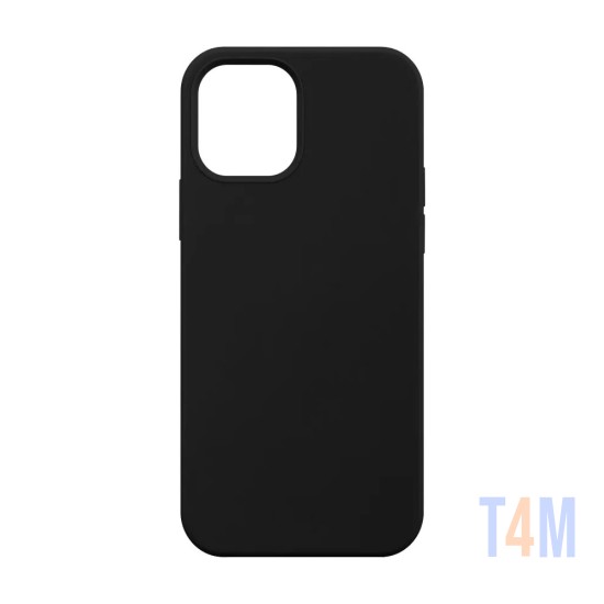 Capa de Silicone Macio para Apple iPhone 12 Pro Max Preto